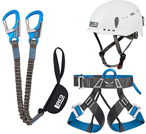 Klettersteigset LACD Pro Evo 2.0 + Salewa Gurt Via Ferrata Evo + Helm Protector 2.0