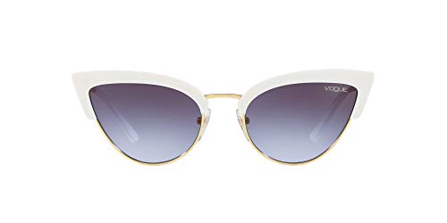 Vogue Eyewear Damen 0VO5212S Sonnenbrille, Weiß (White/Gold), 55