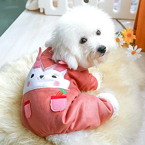 ZNZT Hundekleidung Hund Winter Outfit Süßer Hund Overall Pomeranian Yorkshire Pudel Pudel Bichon Schnauzer Kostüm Mantel Halloween