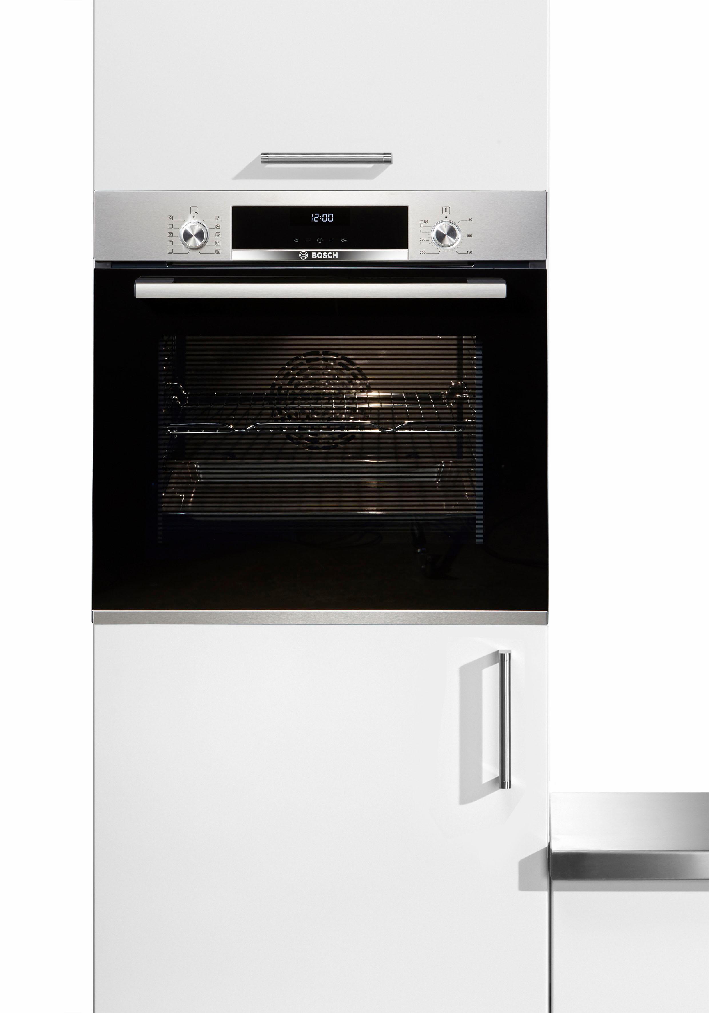 BOSCH Einbaubackofen "HBA537BS0", Serie 6, HBA537BS0, mit Teleskopauszug nachrüstbar, ecoClean Direct