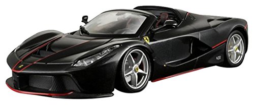 Bburago – Aperta 2016 Ferrari Fahrzeug Miniatur, 26022bk, schwarz, Maßstab 1/24