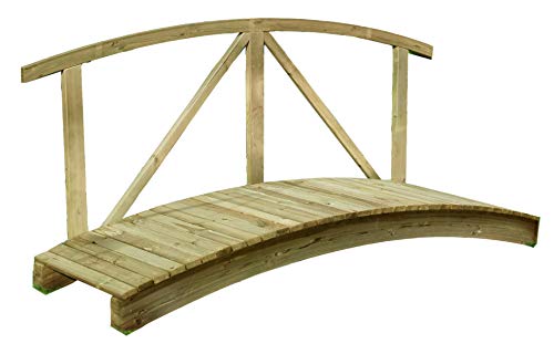 Gartenpirat Gartenteichbrücke mit Handlauf