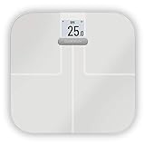 Garmin Index S2 Smart Waage – misst das Gewicht, Gewichtstrend, Körperfettanteil, Muskelmasse, BMI. Mit WLAN, Garmin Connect App-Anbindung und für bis zu 16 Personen