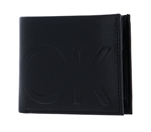 Calvin Klein Graphic CK RFID Bifold 5CC Coin Wallet CK Black