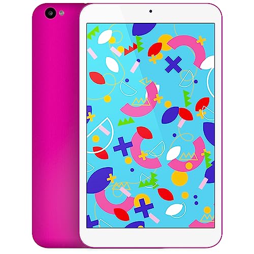 SPC Gravity 3 Mini – Tablet für Kinder mit 8" Display, Kindersicherung, 4GB RAM, 64GB erweiterbarer interner Speicher, 4.000 mAh Akku, USB-C, Android 12 – Farbe Rosa