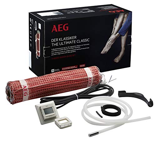 AEG THERMO BODEN, Basis-Heizmatten-Set, Heizleistung: 160 W/m², Verlegfläche: 1,5 m², Breite: 50cm, TBS TB 50 Set 160/1,5T, 234278