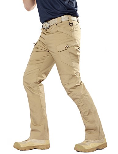 YFNT Herren Outdoor Taktische Hose Quick Dry Atmungsaktive Pants mit Vielen Taschen für Jagd Wandern Camping