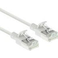 ACT White 7 meter LSZH U/FTP CAT6A datacenter slimline patch cable snagless with RJ45 connectors (DC6907)