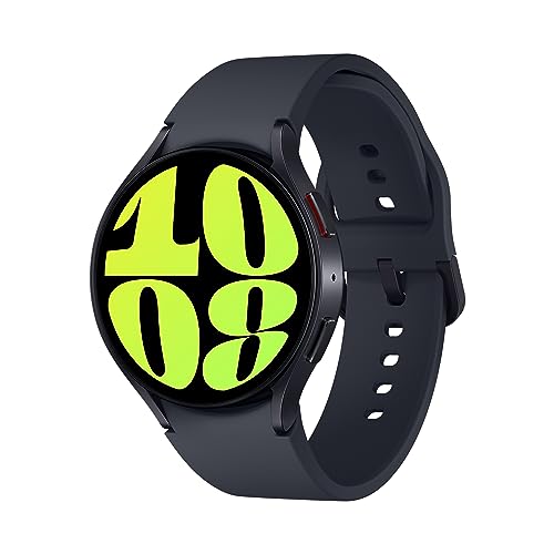 Samsung Galaxy Watch6 Smartwatch, Gesundheitsfunktionen, Fitness Tracker, Bluetooth, 44 mm, Graphit, Inkl. 36 Monate Herstellergarantie [Exklusiv bei Amazon]