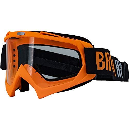 Broken Head MX-2 Goggle Orange - Motorrad-Brille Für Motocross, Enduro, Downhill, Offroad - Mit UV-Schutz