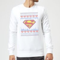 DC Supergirl Knit Weihnachtspullover - Weiß - XXL - Weiß