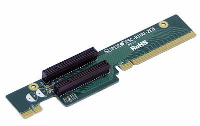 Supermicro rsc-r1uu-2e8 1U Links 2-Bay PCI-Express x8 Riser Karte