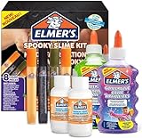 Elmer's Spooky Slime Kleber-Set | klarer Kleber, Glitzer-Klebestifte und magische Schleim-Aktivator-Lösung | 8-teiliges Kit