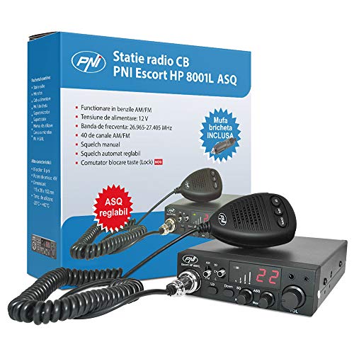 CB Empfänger/Sender PNI Escort HP 8001L einstellbar ASQ 4W Tastensperre Funktion + Kopfhörer HS81L enthalten
