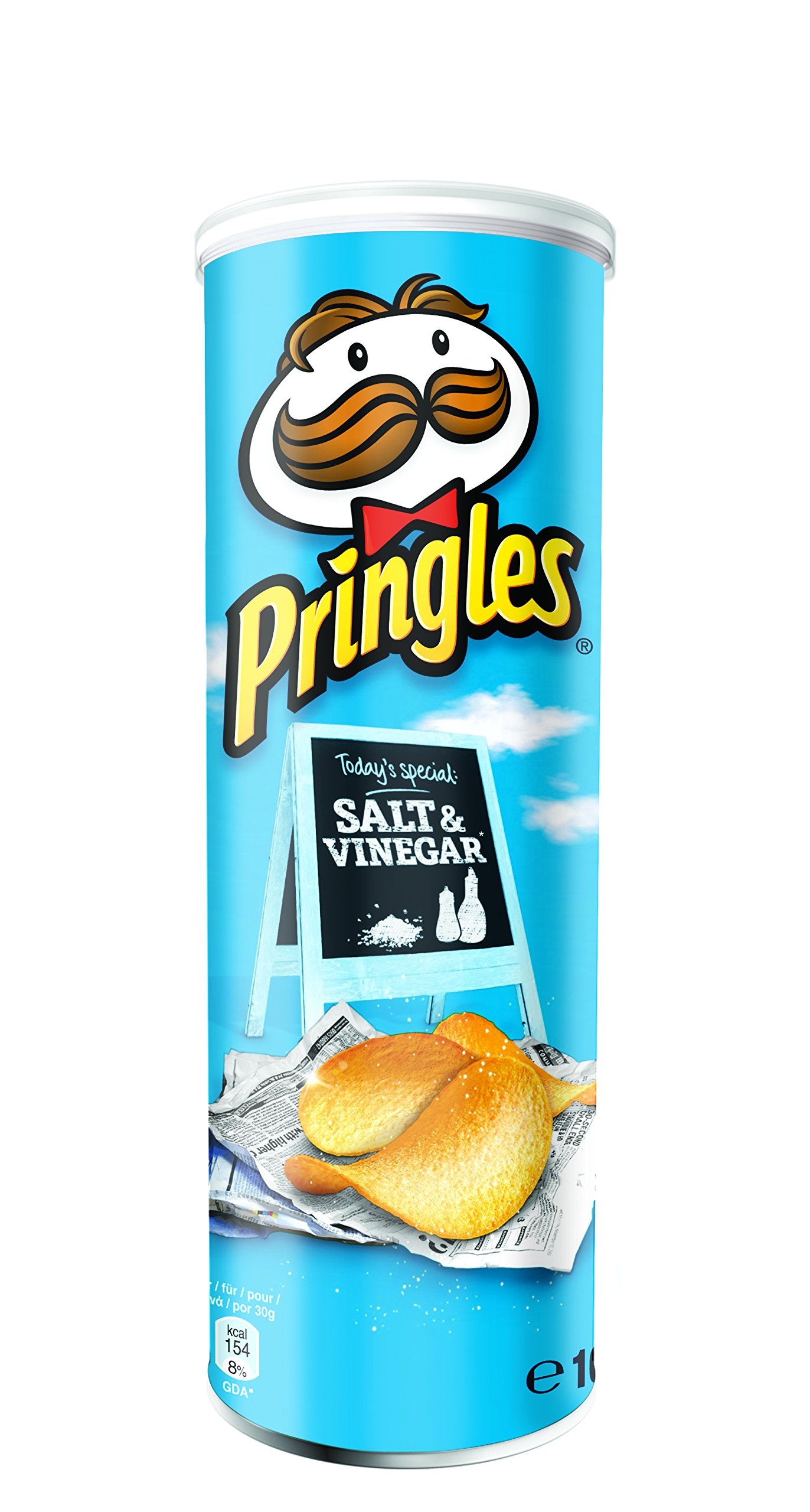 Pringles - Salt & Vinegar - 165 g - [Pack de 6]