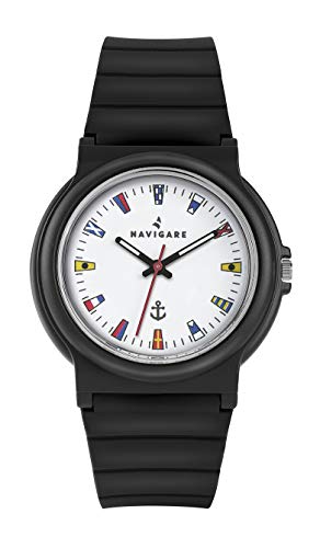 Navigare Rio NA252-04 Armband aus Silikon, Wimpelkette mit Anker