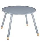 Runder Holztisch für Kinder - Farbe GRAU
