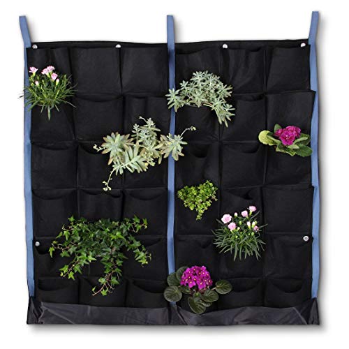 your GEAR Grow Bag Wall Pflanzenwand mit 7 oder 36 Taschen Vlies Pflanzbeutel Filz Pflanzwand vertikaler Garten Wandbepflanzung Pflanzsack Pflanztasche