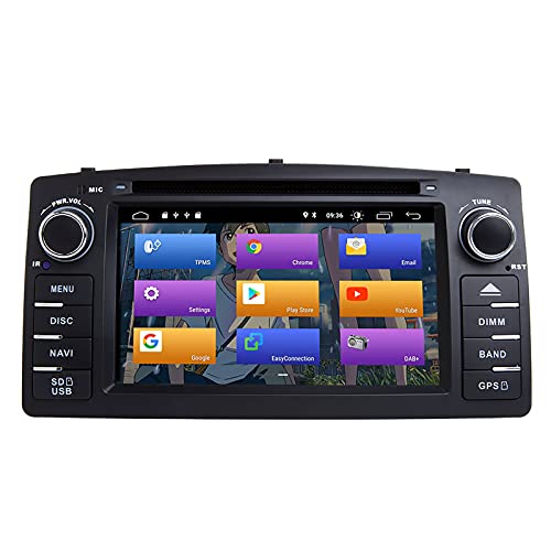 BOOYES Für Toyota Corolla E120 BYD F3 Android 10.0 Single Din 6,2"Auto DVD-Player Multimedia GPS-Navigation Auto Radio Stereo Auto Auto Play/TPMS/OBD / 4G WiFi/DAB/SWC