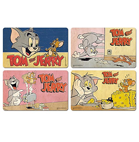 Logoshirt Tom und Jerry Frühstücksbrettchen Set - Vier Frühstücksbrettchen im Set - Lizenziertes Originaldesign