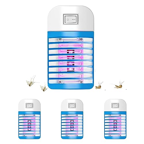 Mückenlampe 4 Pack, Elektrischer Insektenvernichter,Elektrisches Moskitonetz,Mückenschutz Steckdose, Fliegenfalle für Zuhause, geeignet für Zuhause, Küche, Schlafzimmer, Esszimmer