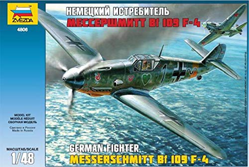 BF 109 F-4 KIT 1:48 - Zvezda - Flugzeug-Kit - Montageset