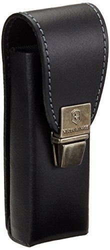 Victorinox Uni Zubehör Swiss Tool Gürteltasche mit Steckverschluss für SwissTool aus Leder, schwarz, One Size