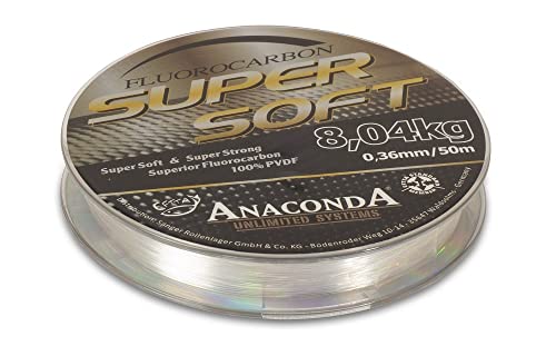 Saenger Unisex – Erwachsene Anaconda Super Soft Fluorocarbon 50m/ 0,40mm