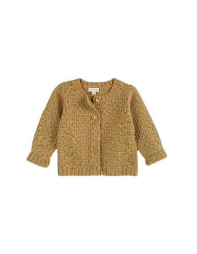 Gocco Baby-Mädchen Spezielle Strickjacke Polo-Pullover, Senf, 9-12 Monate