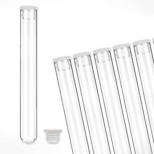 Tuuters 100x Reagenzgläser aus Laborglas mit Flacher Lamelle, starkwandig (140 x Ø 16mm)