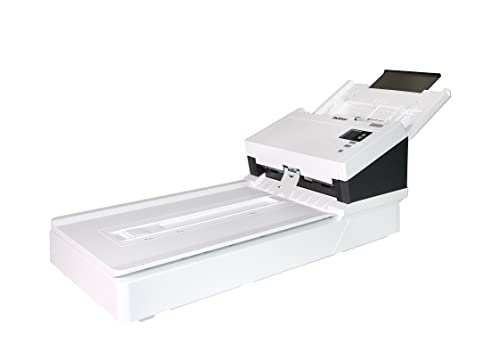 Avision AD345GFN - A4 - Duplex Einzug Dokumentenscanner mit A4 Flachbetteinheit| 60ppm/120ipm|100 Seiten ADF| USB 3.1 |Scannt bis zu bis zu 600 cm Lange Dokumente | ISIS Treiber