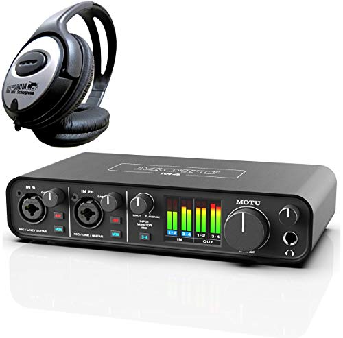 MOTU M4 4-Kanal USB Audio-Interface + keepdrum Kopfhörer