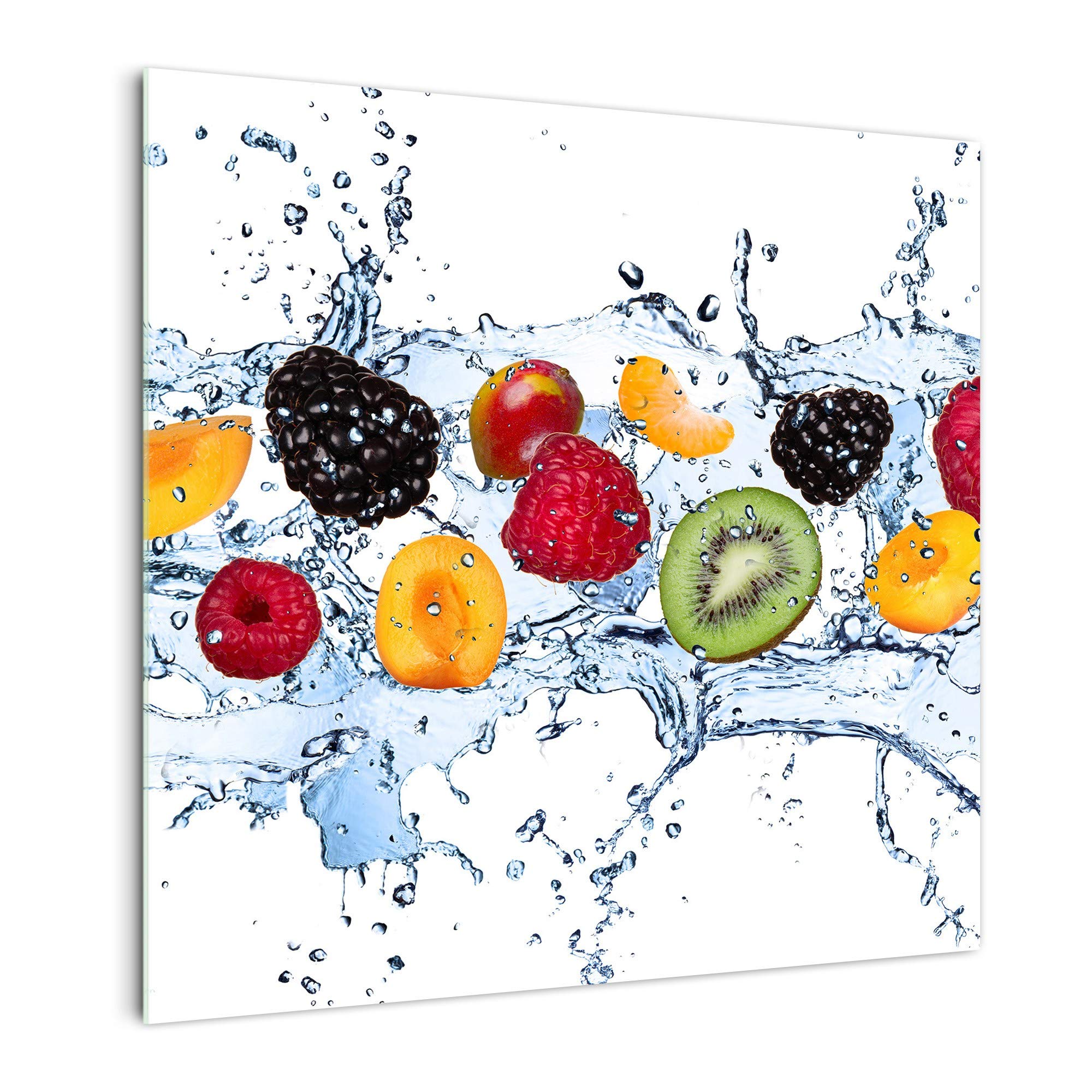 DekoGlas Küchenrückwand 'Früchtemix on Ice' in div. Größen, Glas-Rückwand, Wandpaneele, Spritzschutz & Fliesenspiegel