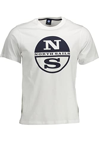 NORTH SAILS Herren S/S T-Shirt W/Graphic, weiß, XL
