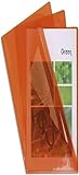 Exacompta 661245E 100er Pack PVC-Kunststoff Aktenhüllen. Für DIN A4 transparent glasklar orange oben und seitlich offen Plastikhülle Klarsichthülle für Büro und die mobile Organisation