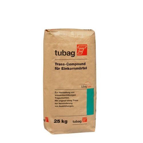 tubag TCE Trass-Compound fü Einkornmörtel 25 kg/ Sack (nur mit Basaltsplitt mischen!)