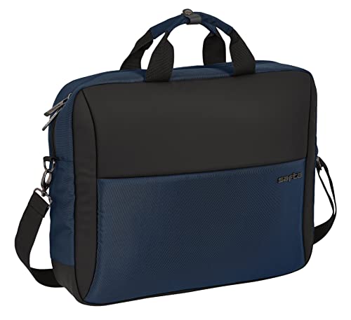 safta - Tragbarer Koffer mit 39,6 cm (15,6 Zoll), Tablet, USB, Dunkelblau, 41 x 33 x 9 cm, mehrfarbig (642201807)