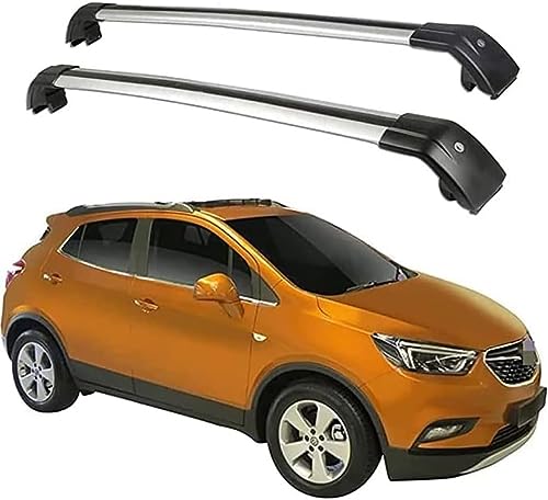 2 Stück Auto Querträger Dachträger für Opel Vauxhall Mokka X SUV 2016-2022, Dachträger Querträger Camping Transport DachbüGel Gepäckträger Zubehör