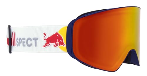 Red Bull Spect Eyewear Herren JAM-06 Ski Goggle, Blue/Brown with red Mirror, M