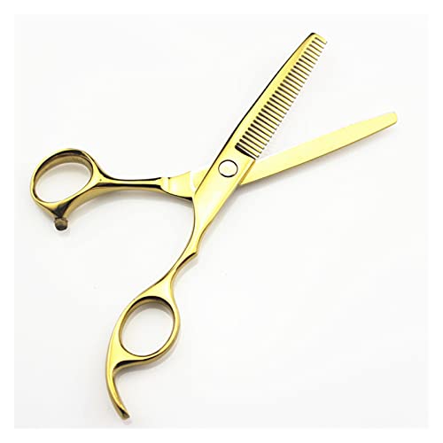 Haarschneidscheren 5,5/6"Goldene Schere, dünnere Haarschneider, Haarschneiderschere, Friseurschere (Color : 6 inch thinning)
