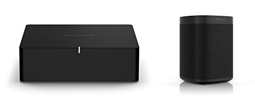 Sonos Port | WLAN Streaming für Stereoanlagen und Receiver (WLAN, AirPlay2, 12-V-Trigger) (Set mit 1x Sonos One SL)