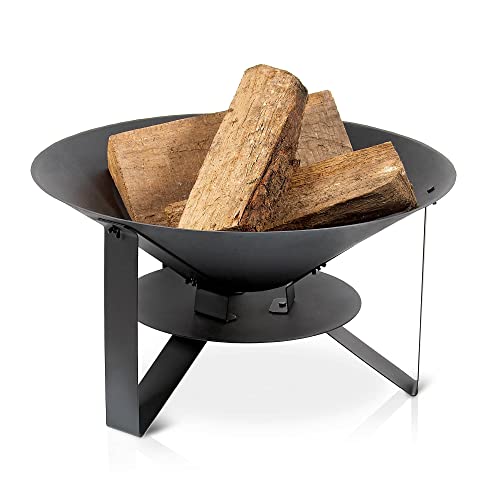 barbecook Feuerschale für den Garten aus lackiertem Schmiedeeisen 3-Beine Ø 60-cm bis 400 Grad hitzebeständig