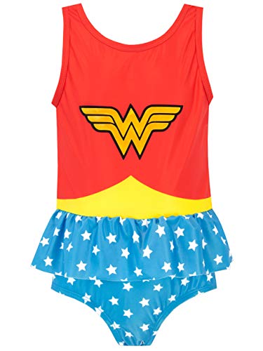 DC Comics Mädchen Wonder Woman Badeanzug Mehrfarbig 116