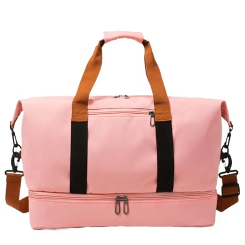 Gymbag Atmungsaktive Sporttasche Mit Unabhängiger Schuh-Reisetasche, Die Als Trolley-Yogatasche Verwendet Werden Kann Sports Bag (Color : Pink, Size : A)