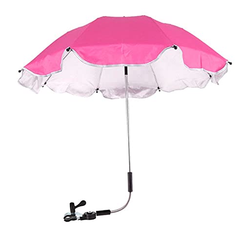 Tihuunwz Sonnenschirm, für den Außenbereich, Babyabdeckung, Sonnenschirm, UV-Strahlen, Regen, Schutz für Baby-Pflege, hot pink, Einheitsgröße