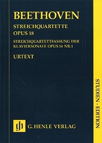 Quartette Op 18/1-6. Streicher, Partitur