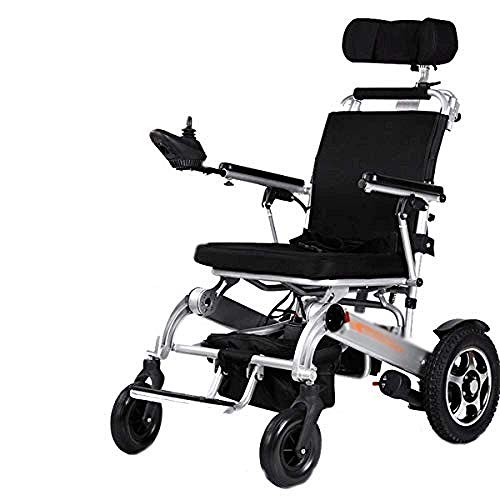AMZOPDGS Rollstuhl, ältere Menschen mit Behinderungen, Aluminiumrahmen, elektrischer Rollstuhl, intelligenter tragbarer Roller, multifunktional, zusammenklappbar, tragbar, Größe -