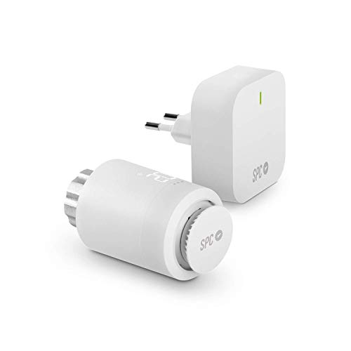 Vesta Starter Kit WiFi Thermostatventil für Heizkörper, intelligente Heizungssteuerung durch SPC IoT App, Amazon Alexa, Google Assistant