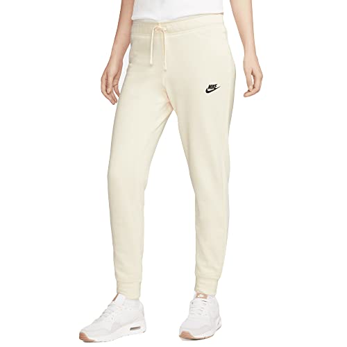 Nike DQ5174-113 W NSW Club FLC MR Pant Tight Pants Damen Coconut Milk/Black Größe M