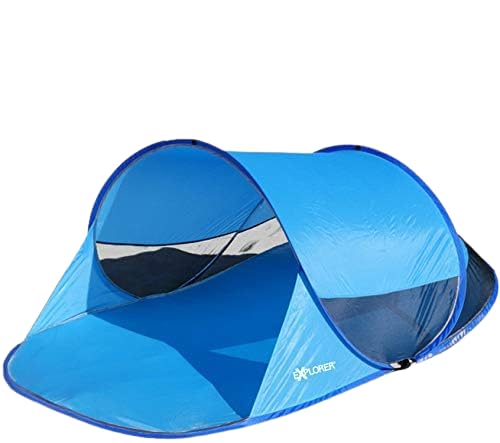 EXPLORER Strandmuschel Automatik PopUp Sonne UV Schutz 80+ Strandzelt Windschutz